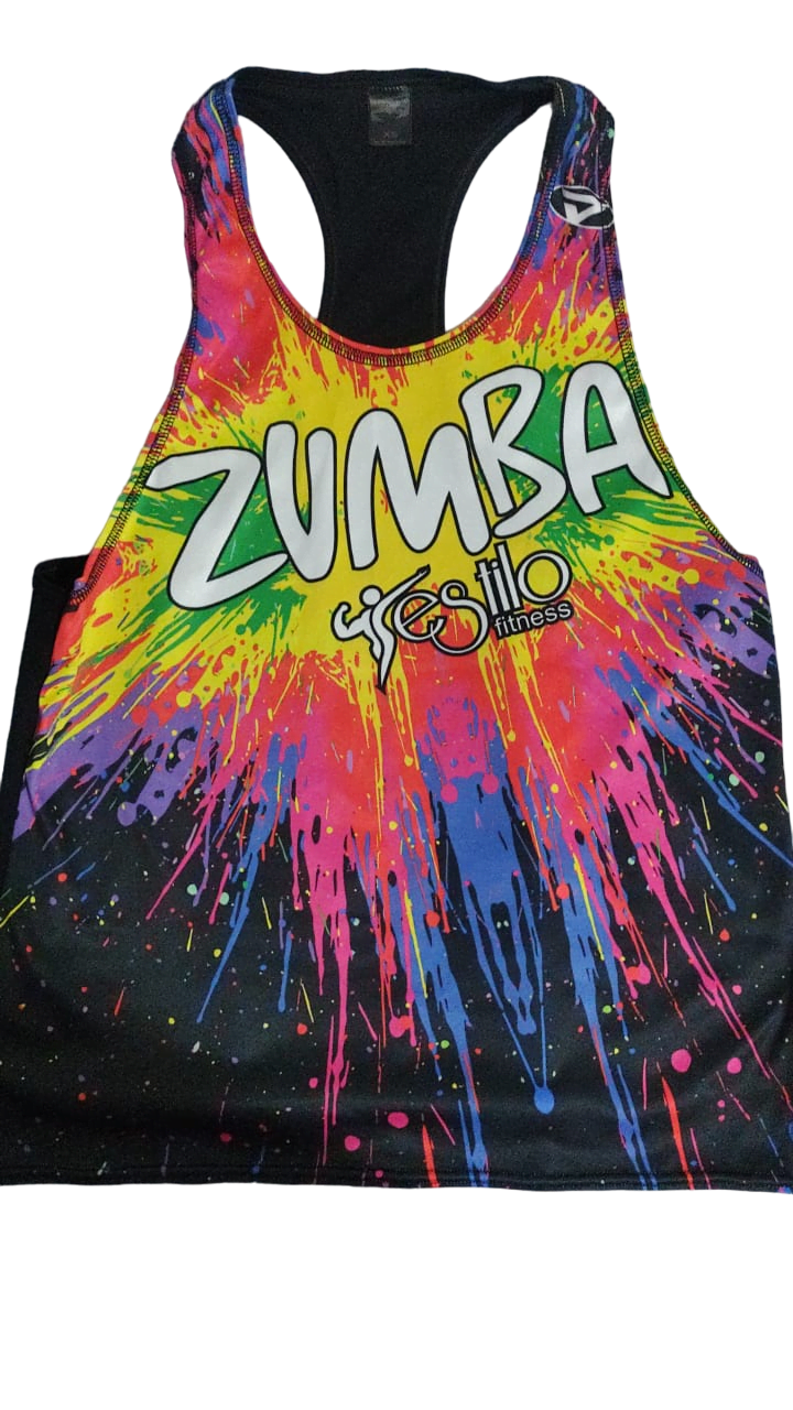 MUSCULOSA MUJER ZUMBA MULTICOLOR