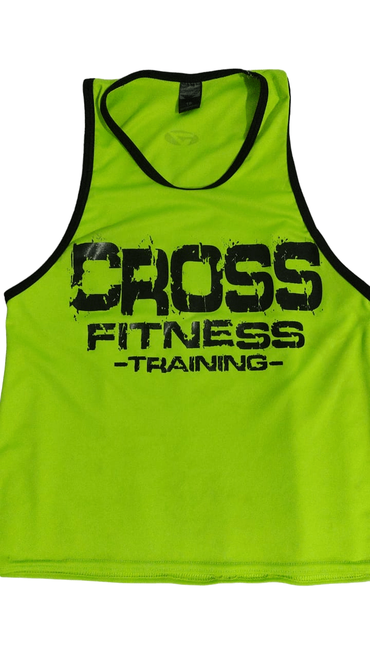 MUSCULOSA UNISEX CROSS TRAINING COLOR VERDE MANZANA